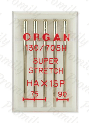 Иглы супер cтрейч №№ 75(3),90(2), Organ, 5 шт от магазина Promily в Владикавказе