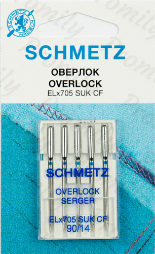 Иглы джерси для плоскошовных машин, хром № 90, Schmetz, 5шт от магазина Promily в Владикавказе